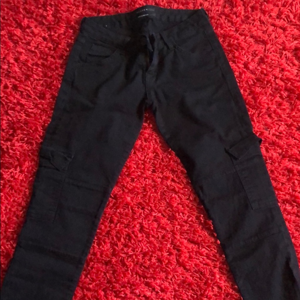 Military style black Hudson jeans. Size 26.